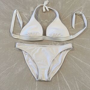 Victoria Secret White Bikini Size M/L